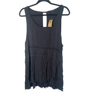 NWT American Eagle Outfitters Dark Gray Flowy Tank Top